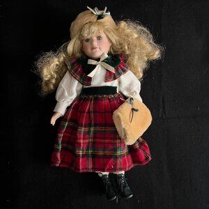 Holiday/Winter Porcelian Doll